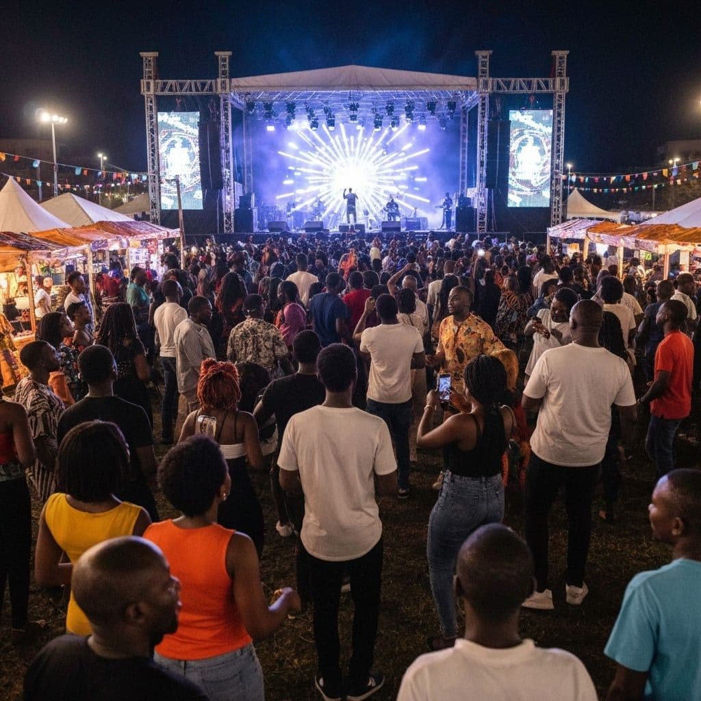 Outdoor music festival